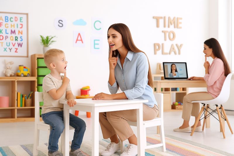 مقایسه اثر بخشی گفتار درمانی حضوری و آنلاین در کودکان