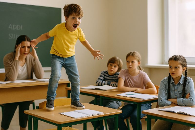 بیش فعالی و مدرسه